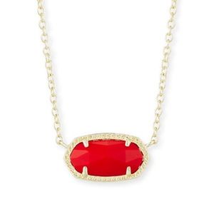 Kendra Scott red Elisa pendant necklace